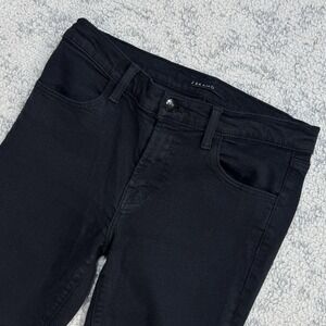 J BRAND Mid Rise Skinny Jeans Seriously Black Ankle Size 27‎ Stretch Slim Ankle